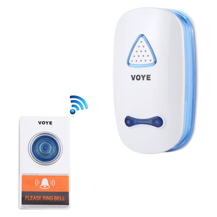 VOYE V025A Home Music Remote Control Wireless Doorbell with 38 Polyphony Sounds, US Plug, V025A VOYE V025A Home Music Remote Control Wireless Doorbell with 38 Polyphony Sounds, US Plug, V025A